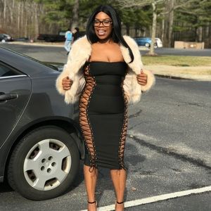 Black medium fashion nova dress